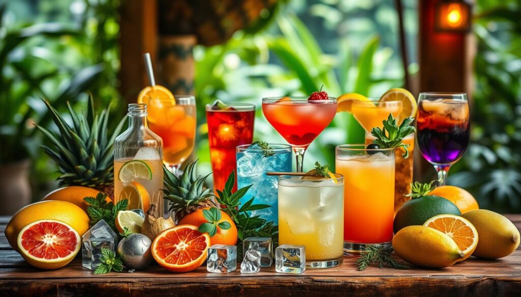 Colombian cocktails and beverages