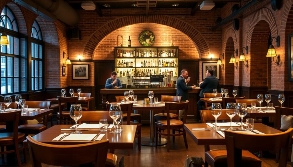 Little Italy restaurant interior ambiance