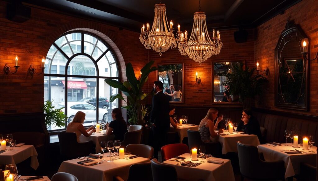 Romantic French Restaurant Miami Interior
