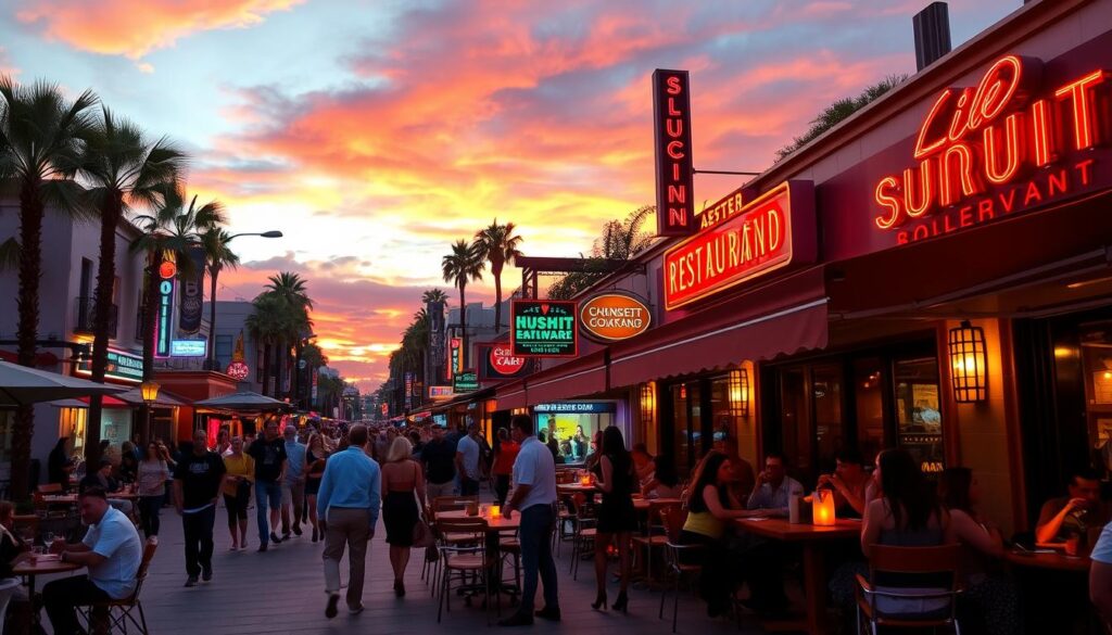 Sunset Boulevard Trendy Restaurants West Hollywood