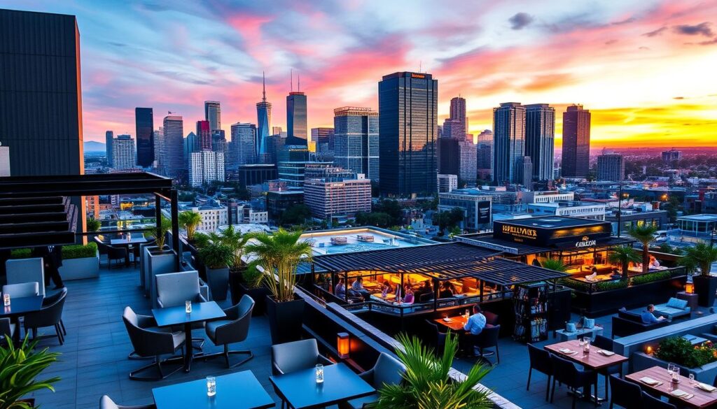 West Hollywood Rooftop Restaurants Skyline View
